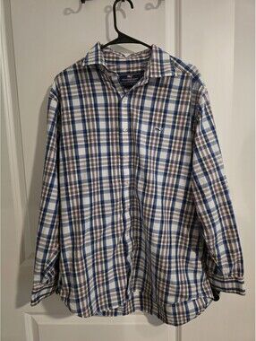Vineyard Vines Men's Long Sleeve Button-Up Plaid Shirt Size Large L